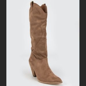MI.IM Bohemian Western Tall Slouch Womens Camel Boots